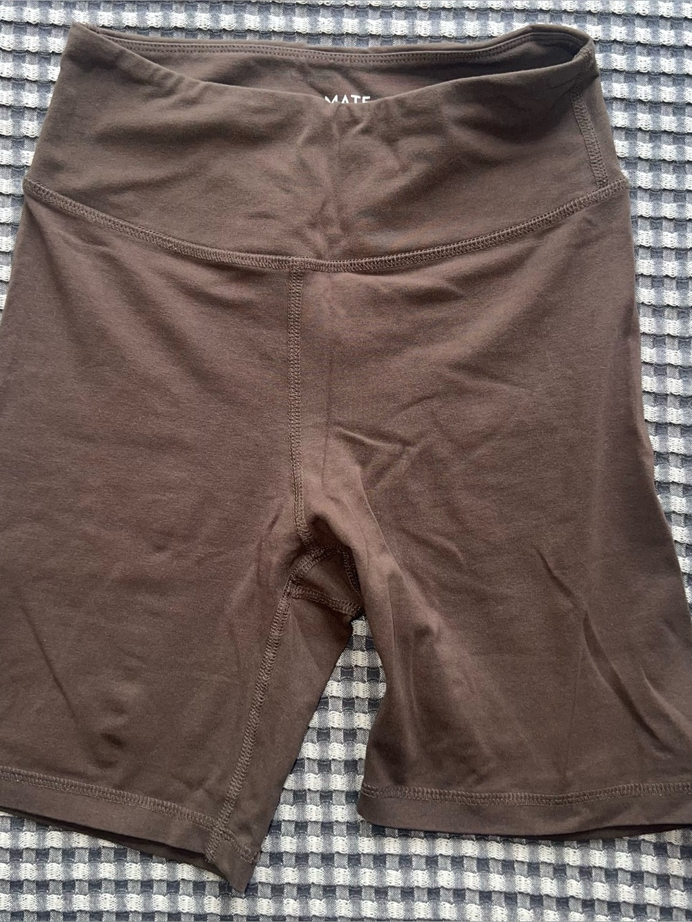 MATE Stretch Biker Shorts - Mocha